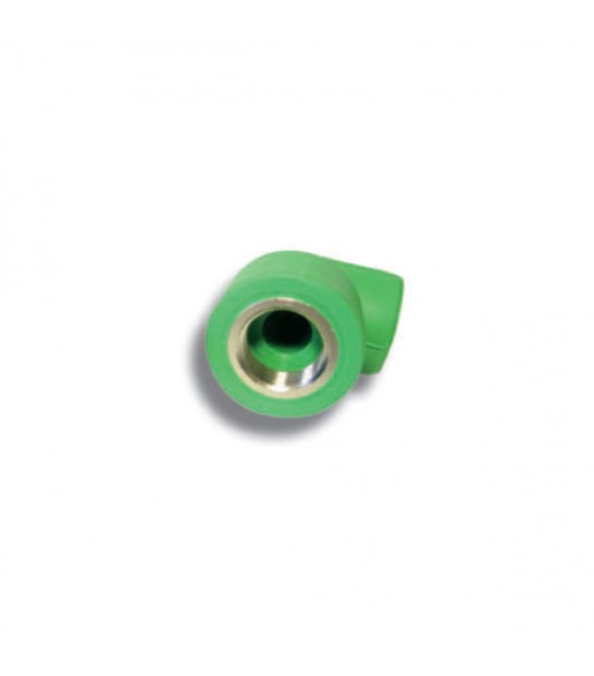 Prisma Gomito 90Â Filettato Femmina PPR Verde PN25 32x1 mm