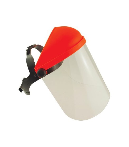 Visiera Policarbonato Fast Pro H.Cm 30 + Reggicapo + Coprifronte