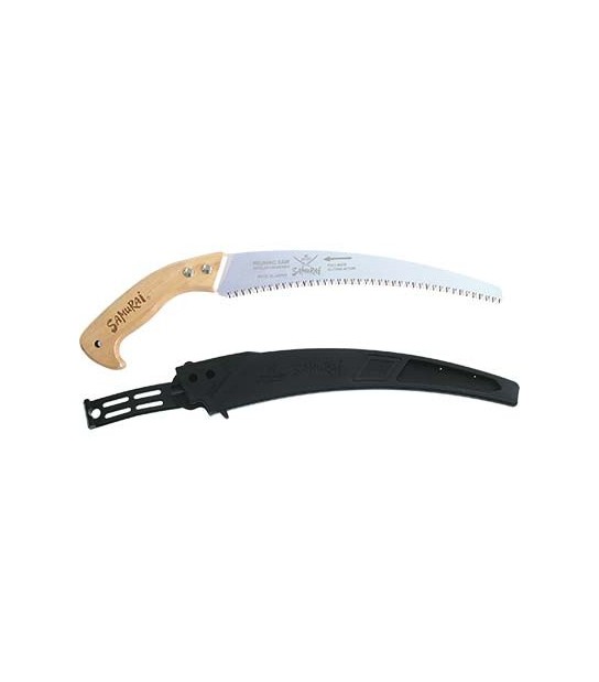 Samurai Sega Potatura Lama Curva Pistola W Samurai W-330-Lh Cm 33/Mm 4 + Fondina