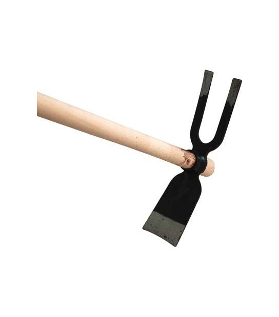 Orsatti Zappa Bidente Occhio Tondo 228 + Manico Orsatti Acciaio Forgiato/Faggio Gr 600 Mm 80X310 H.Cm 130