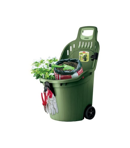 Stefanplast Carriola Multiuso Helpy Cart Verde Lt 50 Cm 60X53 H.Cm 88
