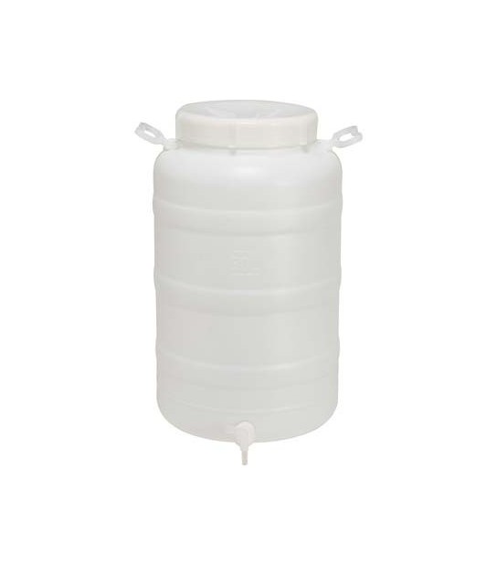 Fusto Bocca Larga X Rubinetto Hdpe Lt 50 Mm 355 H.Mm 625 3/4F