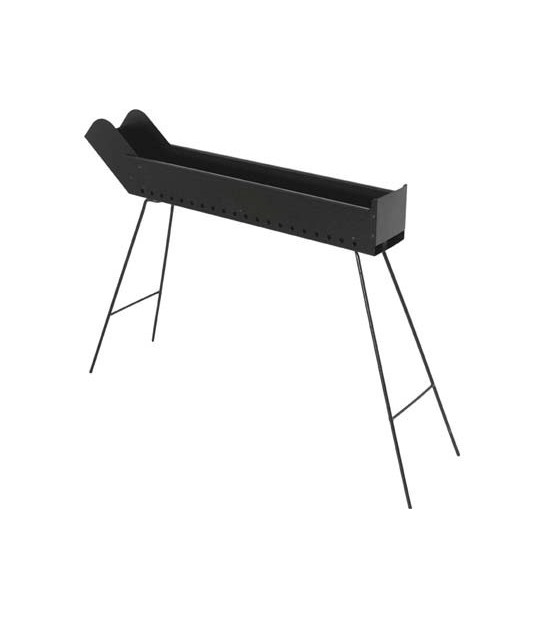 Mille Barbecue Carbonella Cuocispiedini Plus Mille Cm 80X15 H.Cm 65 Richiudibile