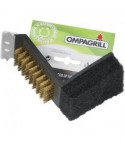 Ompagrill Spazzola Barbecue Sp150 Ompagrill Spugna Abrasiva + Spazzola Ottone Cm 15