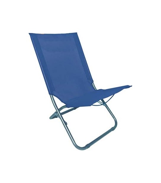 Domus Spiaggina Sunny Domus Acciaio/Poly Blu Cm 42X63 H.Cm 75