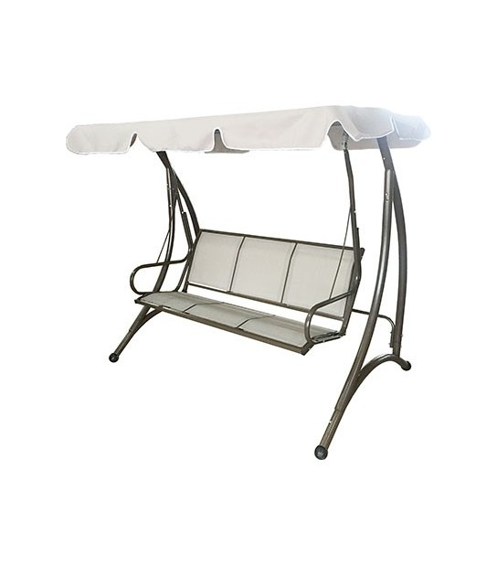 Domus Dondolo Kuta Domus Acciaio Vern Textilene Cm 194X119 H.Cm 170