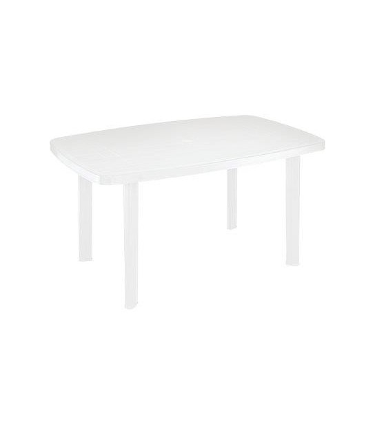 Progarden Tavolo Faro Progarden Pp Bianco Cm 137X85 H.Cm 72