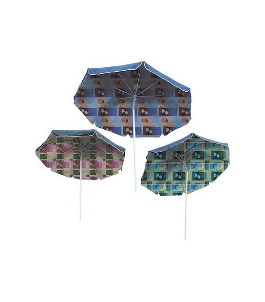 Domus Ombrellone Mare Cover Domus Acciaio/Cotone Duplex Mt 2