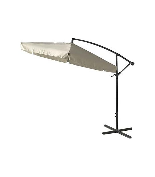 Domus Ombrellone Palo Laterale Banana Domus Acciaio/Poly Ecru Mm 48 Mt 3