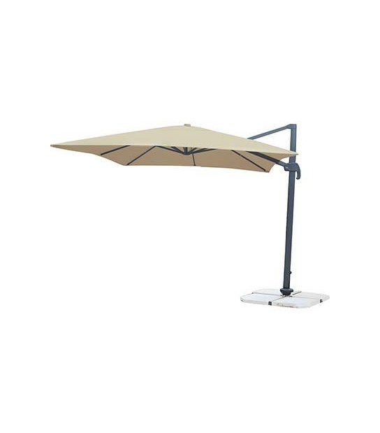 Domus Ombrellone Palo Laterale Top Domus Alluminio/Poly Ecru Mm 77X53 Mt 3X4