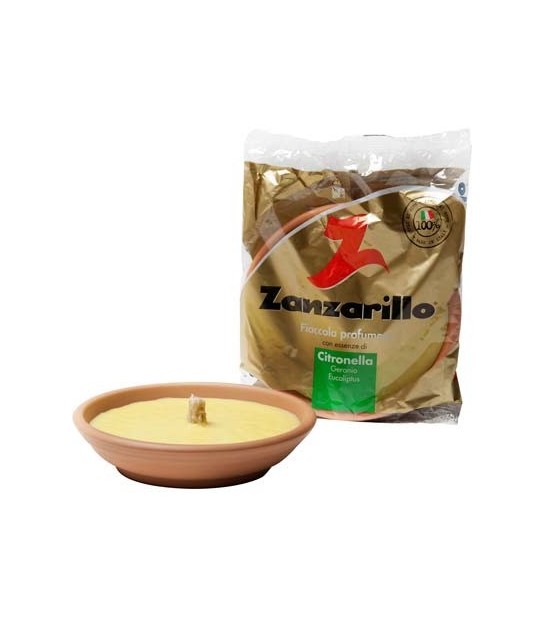 Fiaccola Terracotta Zanzarillo Citronella Cm 15 H.Mm 35