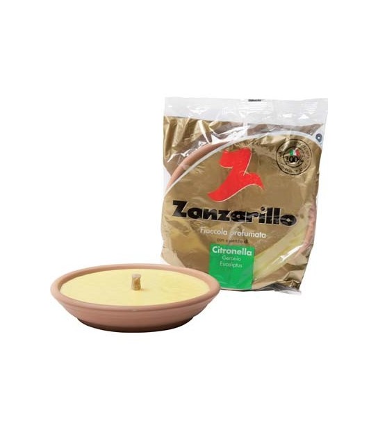 Fiaccola Terracotta Zanzarillo Citronella Cm 17,5 H.Mm 35