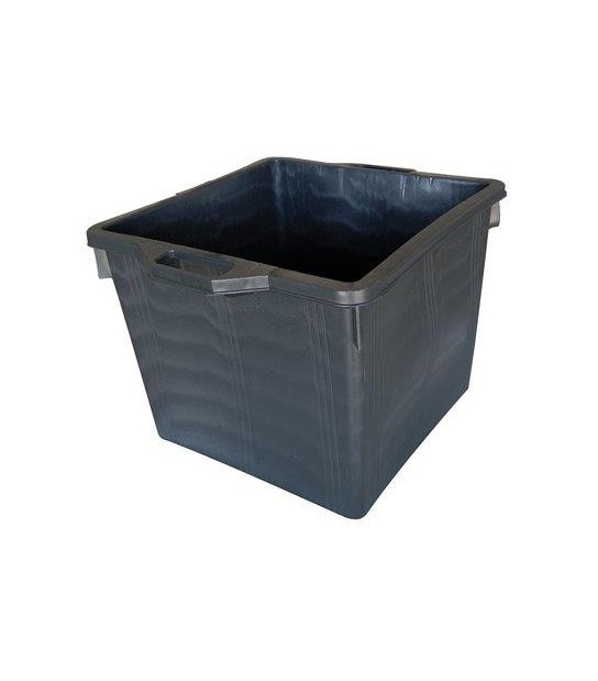 Ics Mastellone Quadrato Nero Ics Ldpe Lt 60 Cm 48X48 H.Cm 37 + Manici