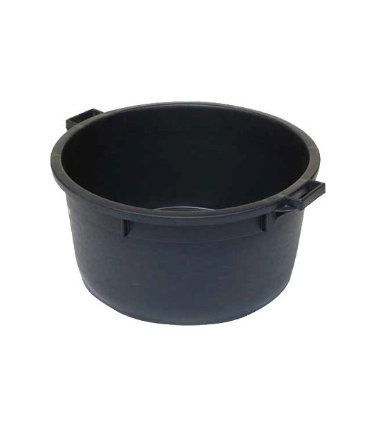 Ics Mastellone Sottospina Tondo Nero + Manici Ics Ldpe Lt 80 Cm 65 H.Cm 32