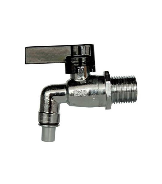 Stars Rubinetto A Sfera Ottone + Beccuccio Stars Nichelato 3/4M