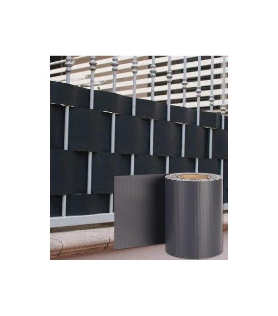 Effe Fascia Coprente Ringhiere Effe Pvc Antracite H.Cm 19 Mt 35 + 20 Clips