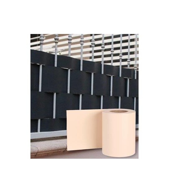 Effe Fascia Coprente Ringhiere Effe Pvc Avana H.Cm 19 Mt 35 + 20 Clips