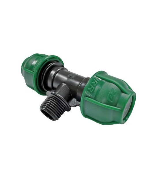 Tee A Compressione Filetto Maschio Pn10 Mm 20X1/2M