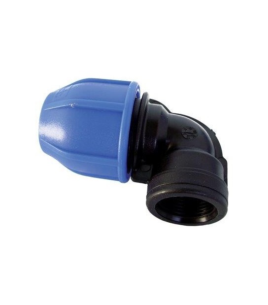 Gomito A Compressione Filetto Femmina Pn16 Mm 40X1"1/4F