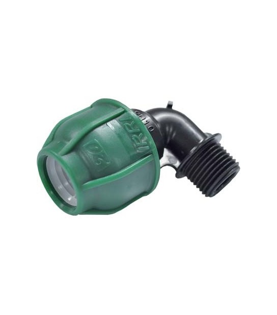 Gomito A Compressione Filetto Maschio Pn10 Mm 25X3/4M