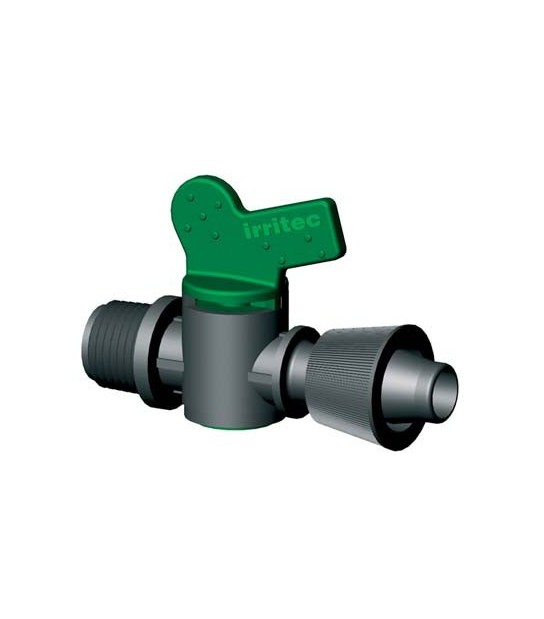 Irritec Valvola Filetto Maschio X Tubo Gocciolante Irritec Mm 16X1/2M