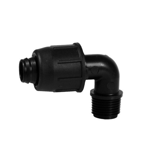 Gomito A Compressione Filetto Maschio Pn4 Mm 16X3/4M