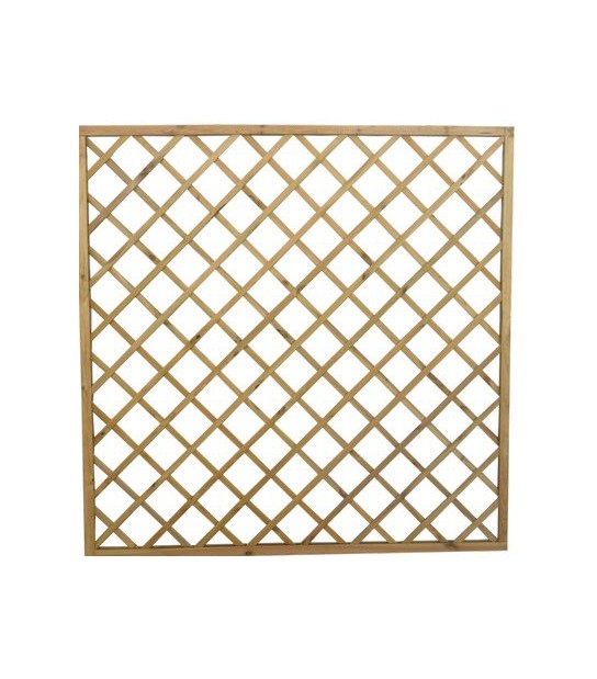 Domus Pannello Grigliato Legno Euro Pino Impregnato Cornice Mm 45X30 Cm 180X180