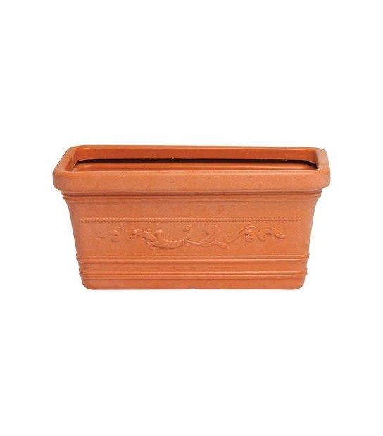 Fioriera Festonata Prestige Resina Terracotta Cm 60X33 H.Cm 29