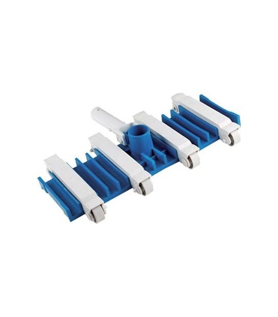 Domus Spazzola Piscina Aspirante Flessibile Domus Attacco Mm 28 Tubo Mm 38 Cm 39,5X25,5