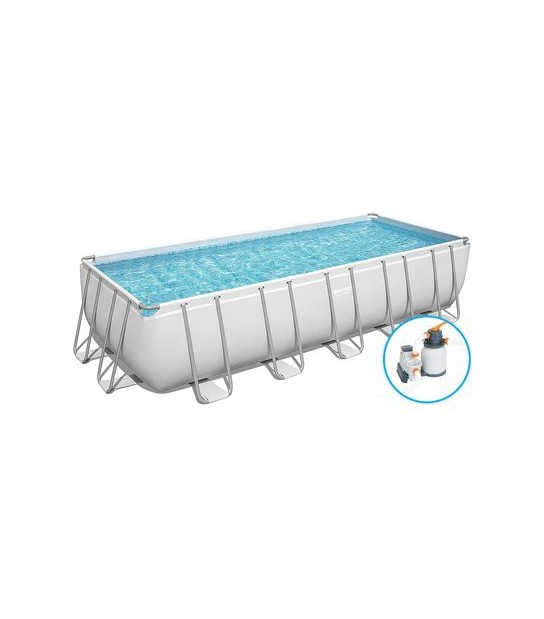 Bestway Piscina Power Steel 5612B Bestway Filtro Sabbia Lt/H 5.678 Cm 640X274 H.Cm 132