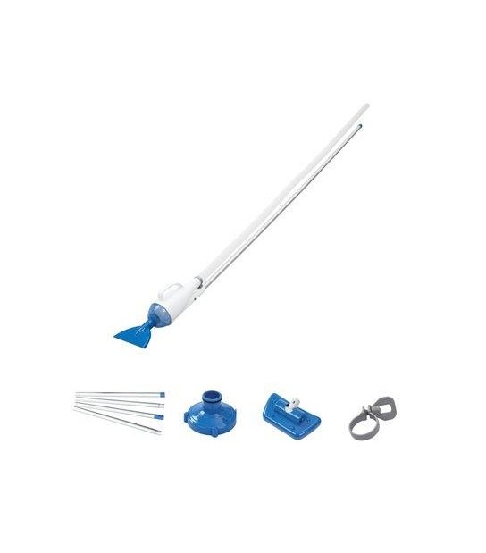 Bestway Kit Pulizia Piscina Aquacrawl 58212 Bestway Doppia Scopa + Manico + Adattatori