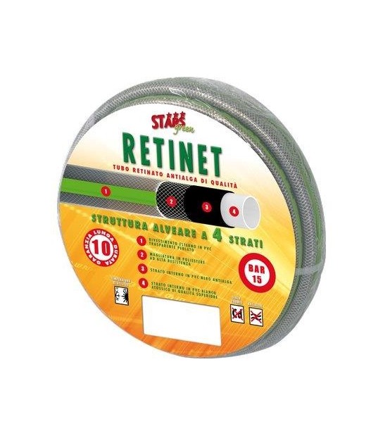 Stars Tubo Irrigazione Retinato Retinet Stars Mm 12 1/2 Mt 15