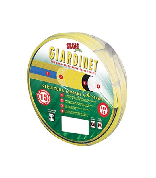 Stars Tubo Irrigazione Magliato Giardinet Stars Mm 12 1/2 Mt 15