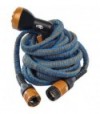Tubo Irrigazione Estensibile Wally Italy Mt 12,5/25 Bronzo/Azzurro +Raccordi+Pistola