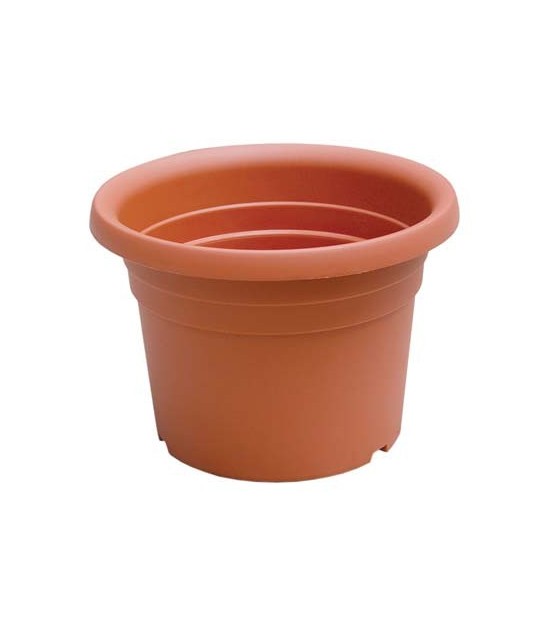 Ics Vaso Cilindrico Dahlia Ics Pp Terracotta Cm 30 H.Cm 21