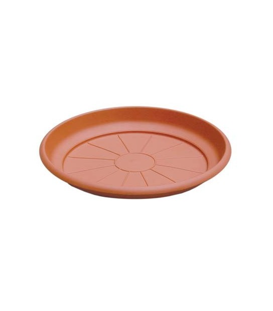 Ics Sottovaso Tondo Erica Ics Pp Terracotta X Vaso Cm 46