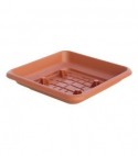 Ics Sottovaso Quadro Laurus Ics Pp Terracotta X Vaso Cm 35X35