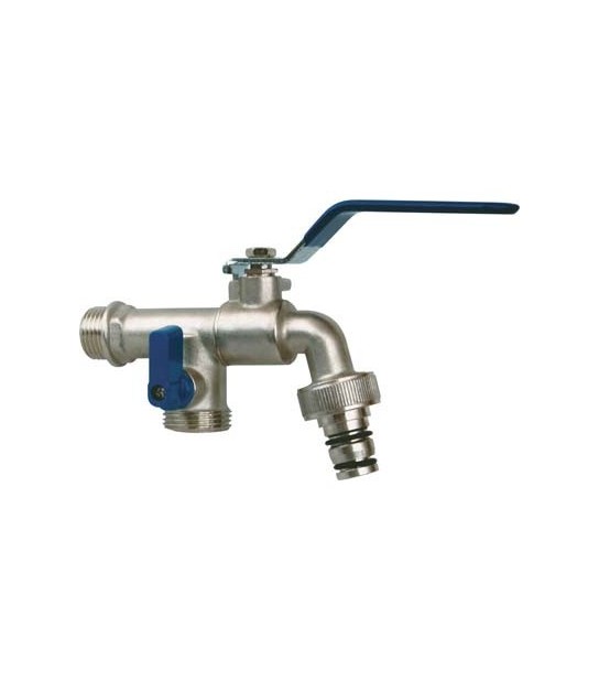 Stars Rubinetto A Sfera + Doppia Uscita Stars Attacco 1/2M Uscite 3/4M+Innesto Rapido