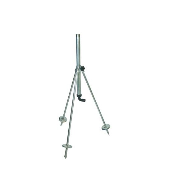 Base Tripode X Irrigatore Acciaio Zincato 1"M+Portagomma H.Cm 80