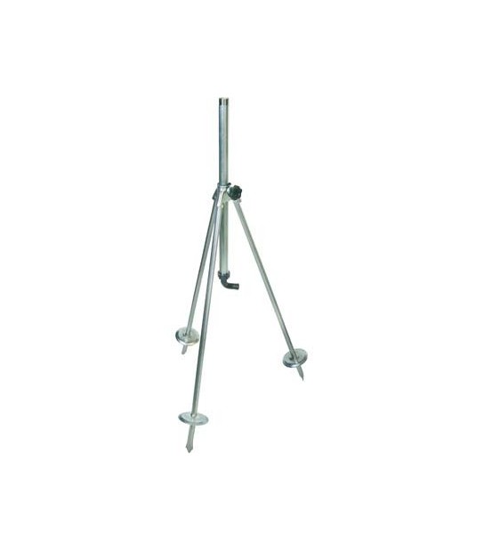 Base Tripode X Irrigatore Acciaio Zincato 3/4M+Portagomma H.Cm 80