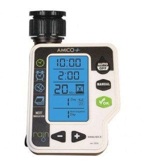 Centralina Irrigazione 4 Zone Rain I-Dial 24VAC - Programmatore Indoor Con Trasformatore Per Elettrovalvole - Foto 10