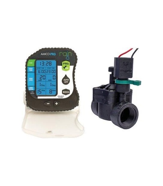 Rain Centralina Irrigazione Amico Pro Rain X Esterno Zone 1+Elettr. 1" 2Xstilo Aa Volt 1,5