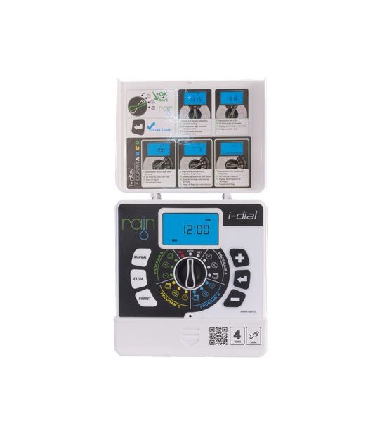 Rain Centralina Irrigazione I-Dial Interno Rain Zone 4 Volt 220/24 Trasf Esterno