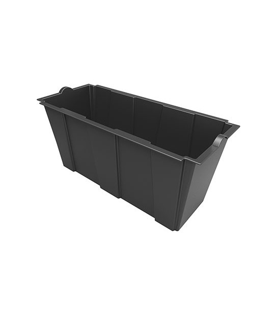 Bama Vaso Fioriera Separe Bama Pp Nero Cm 79X35 H.Cm 37