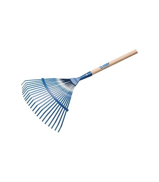 Agef Scopa Giardino A Ventaglio + Manico 850 Agef Acciaio Vern/Faggio Cm 38 H.Cm 130