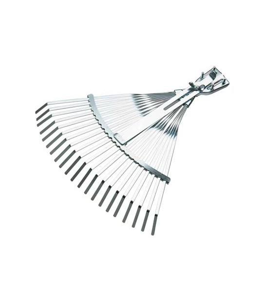 Agef Scopa Giardino A Ventaglio A Morsetto 851B Agef Acciaio Zinc Cm 39/48X41,5 O.Mm 26