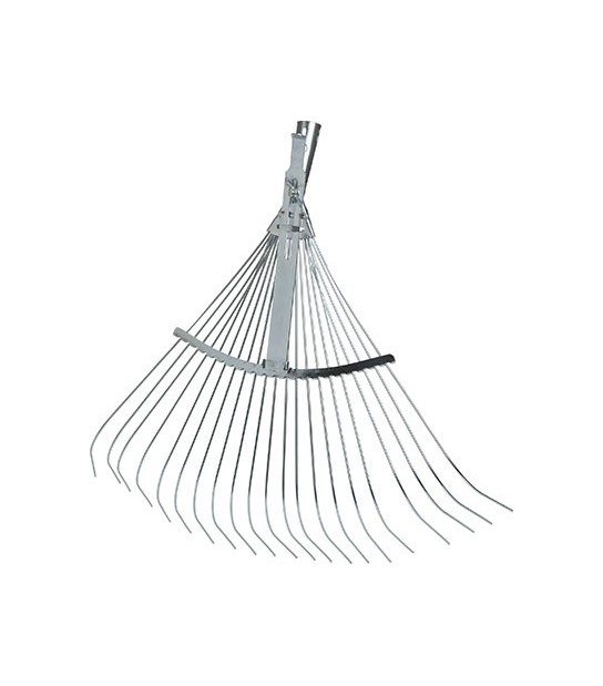Agef Scopa Giardino A Ventaglio 863 Agef Acciaio Zinc Cm 50/63X53 O.Conico D.Tondi Mm 26