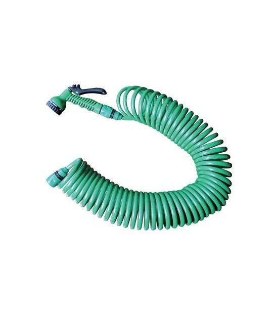 Stars Tubo Irrigazione A Spirale In Kit Stars Mt 15 +Raccordi+Idropistola