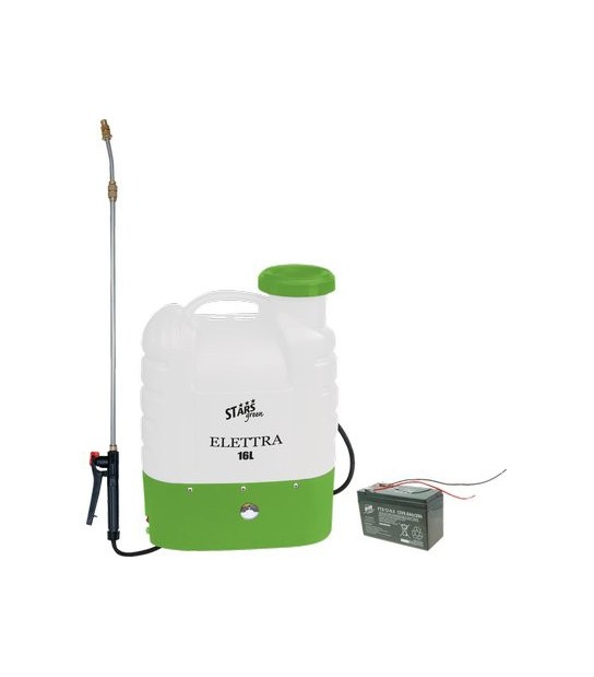 Stars Pompa A Spalla Batteria Elettra 16 Stars Lt 16 1Xpb/Acido Volt 12 Ah 9