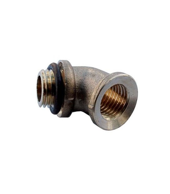 Gomito Portagetto 45 Ottone 1/2-3/8F